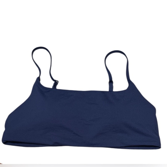 Athleta Navy Blue Sports Bra Bikini Adjustable Strap Tshirt Bra Medium - Picture 1 of 4